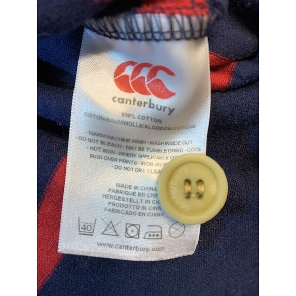 Canterbury Uglies Hoodie Men’s Medium Pullover Pocket Stripes Blue Red Australia - Picture 8 of 16